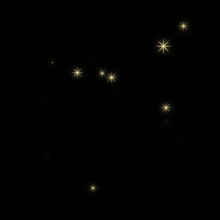 金色星星粒子元素GIF动态图星星元素